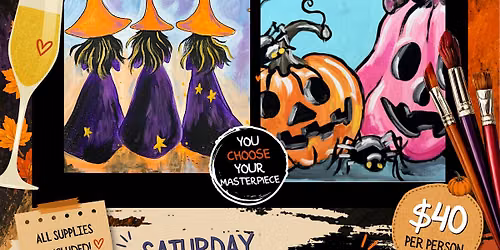 Witches and Pumpkins Paint and Sip!
