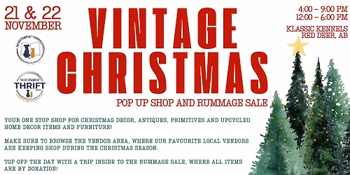 Vintage Christmas Pop Up Shop and Rummage Sale