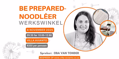 Be Prepared Noodl\u00eaer Werskwinkel