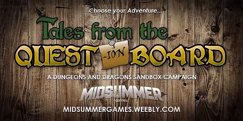 "Tales from the Quest-ion Board" @ Cumberland Public Library