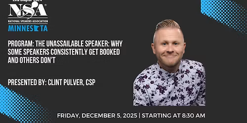 The Unassailable Speaker: Why Some Speakers Consistently Get Booked, And Others Don\u2019t.