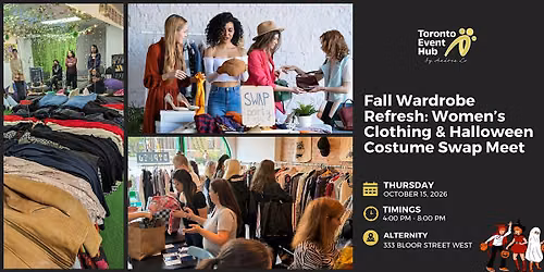 Fall Wardrobe Refresh: Women\u2019s Clothing & Halloween Costume Swap Meet