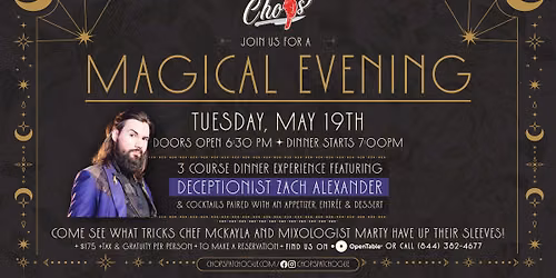 Magical 3 Course Dining Experience