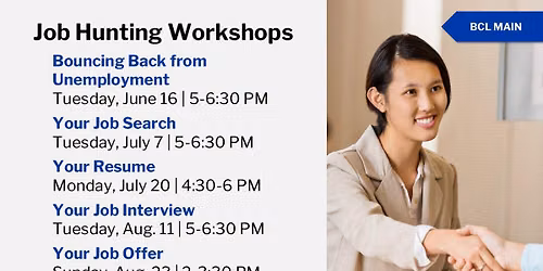 Job Hunting Workshop Series: Your Job Search