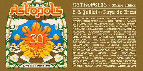 Astropolis : 30e \u00e9dition ! \u2022 2 \u2192 5 juillet 2026