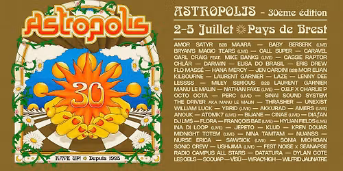Astropolis : 30e \u00e9dition ! \u2022 2 \u2192 5 juillet 2026
