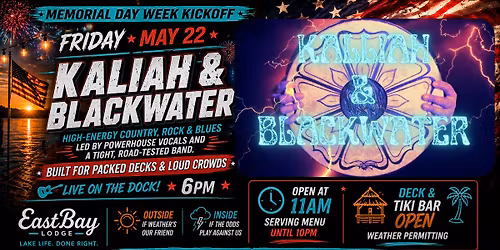 Kalliah & Blackwater at Eastbay Lodge
