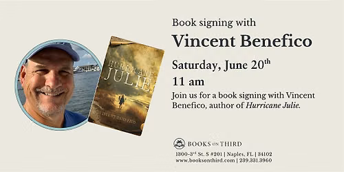 Meet & Greet and Book Signing with Vincent Benefico