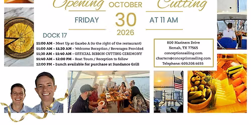 Grand Opening Ribbon Cutting - Conception Sailing