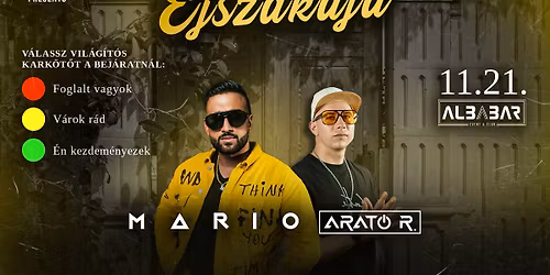 V\u00c1GYAK \u00c9JSZAK\u00c1JA w\/ MARIO \u2605 Movement Nights \u2605 Sz\u00e9kesfeh\u00e9rv\u00e1r \/\/ Albabar - 11.21.