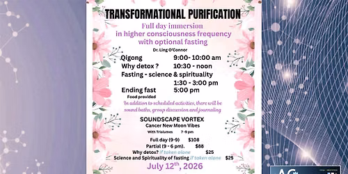 \u2728 TRANSFORMATIONAL PURIFICATION \u2728partial or full day option