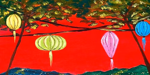 Sip & Paint at Velo Lounge, Bath - "Hoi An Glow"