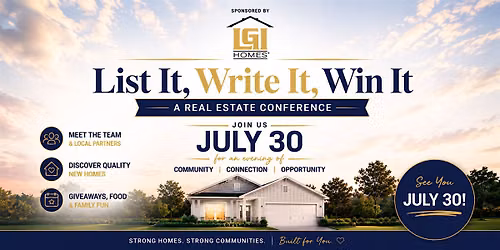 List It, Write It, Win It!  6 Hrs CE Bootcamp, Food and Fireside Chats