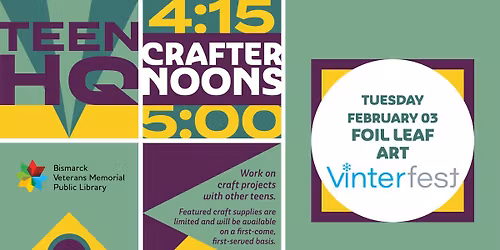 Crafternoon in Teen HQ: Foil Leaf Art