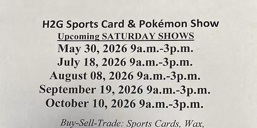H2G Sports Card & Pok\u00e9mon Show