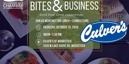 Bites & Business at Culver's of Woodstock