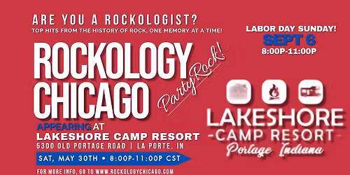 ROCKOLOGY CHICAGO ROCKIN' LAKESHORE CAMP RESORT LABOR DAY SUNDAY!!