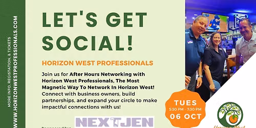 Let's Get Social! After Hours Networking with Horizon West Professionals
