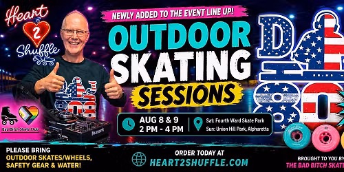 Outdoor Shuffle Skate by DJ808 Heart2Shuffle