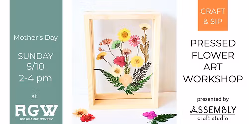 Craft & Sip: Pressed Flower Art Workshop