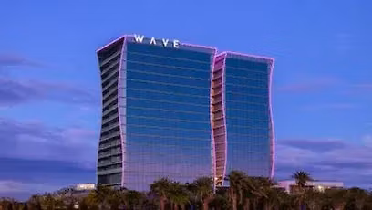 Let's have a social at the Lake Nona Wave Hotel's bar