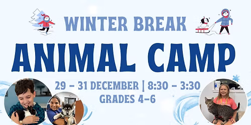 Winter Break Animal Camp at Heritage Humane Society