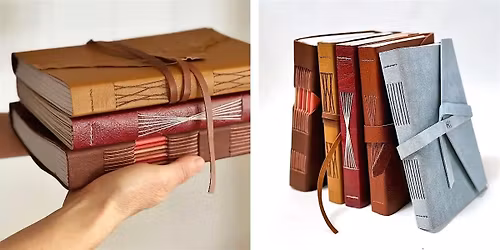 Wrap-around Leather Journals Bookbinding Workshop