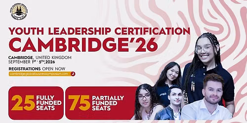 Youth Leadership Certification Cambridge 2026