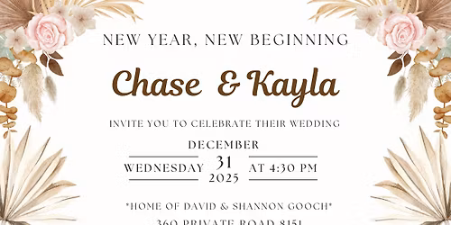 Chase & Kayla\u2019s Wedding - #Cole2Coker