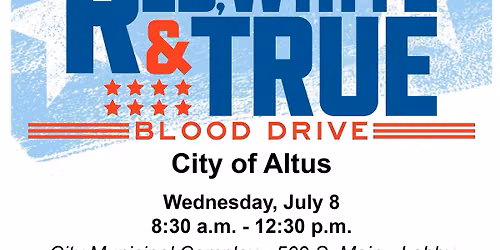 Red, White & True Blood Drive