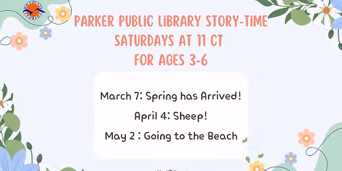 Saturday Storytime (Recommended Ages 3 - 6)