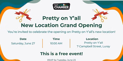 Pretty on Y'all New Location Ribbon Cutting