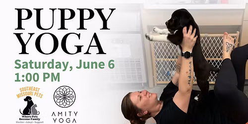 Puppy Yoga \ud83d\udc36 (Hosted by SEMO Pets + Amity Yoga)