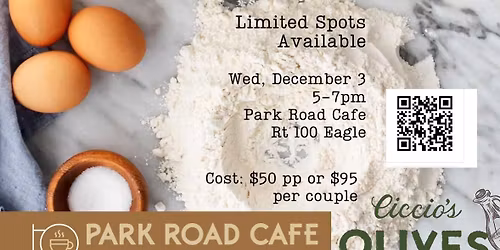 Pasta Making & Olive Oil Tasting Night