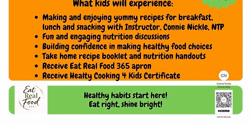 Heathy Cooking 4 Kids Camp