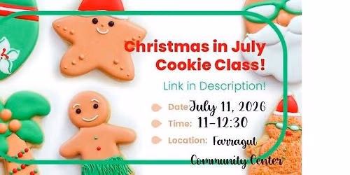 Christmas in July cookie decorating class