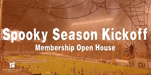 Spooky Season Kickoff at the University Club of Virginia Tech!