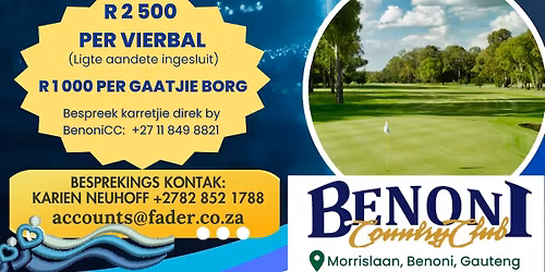 KPO Golfdag 6 November Benoni Country Club