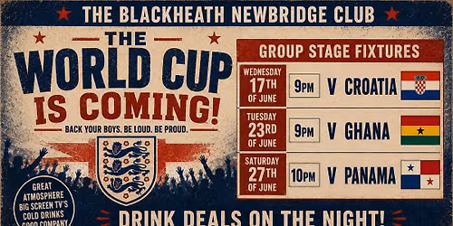 THE FIFA WORLD CUP 2026 ENGLAND GROUP FIXTURES