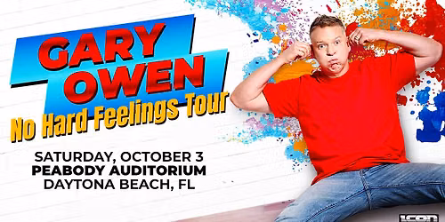 ICON Concerts Presents Gary Owen: No Hard Feelings Tour