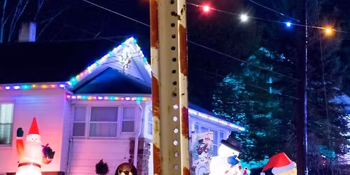 SANTA ON  CANDY CANE LANE
