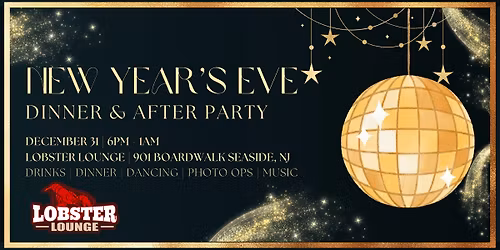 New Years Eve Dinner & Party at Lobster Lounge
