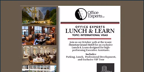 Office Experts Lunch & Learn - Houston Grand Hotel - 10\/30\/2026