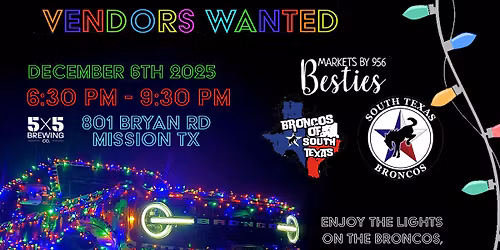 Christmas Bronco Light-up Market