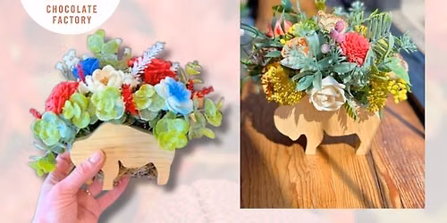 WOOD FLOWER BUFFALO PLANTER WORKSHOP (2nd offering)