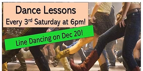 Line Dance Lessons - American Legion Post 370 - 6:00 pm Before Melissa & Company Band at 7:00