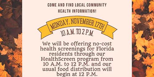 UF HealthStreet Harvest Health Fair