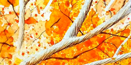 Paint a Line and Wash Autumnal Treescape Workshop (3 hours),