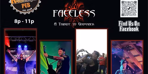 Rockys Pub Presents Faceless The Ultimate Tribute To Godsmack. With Special Guest Grant Sabbath