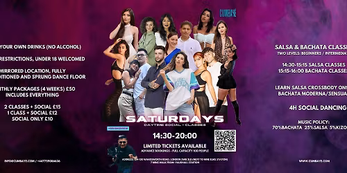 DAYTIME Saturdays Social and Classes